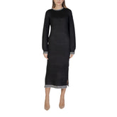 Vila Clothes Black Polyester Midi -   -  Vila Clothes.